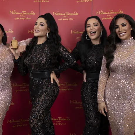 Huda And Mona Kattan Madame Tussauds Dubai Wax Figure Reveal Ii